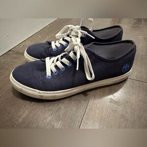 Women’s Timberland Navy Blue Canvas Sneakers TIMBERLAND A1YRB NEWPORT NAVY 8.5